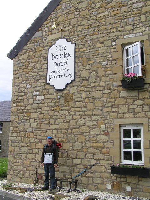 Paul outside the Border hotel